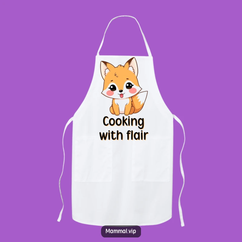 Funny Fox Tongue Apron: Cook With a Grin, Hilarious Kitchen Gift