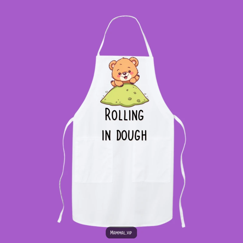 Funny Bear Cub Apron: Hilarious Kitchen Aid for Playful Chefs
