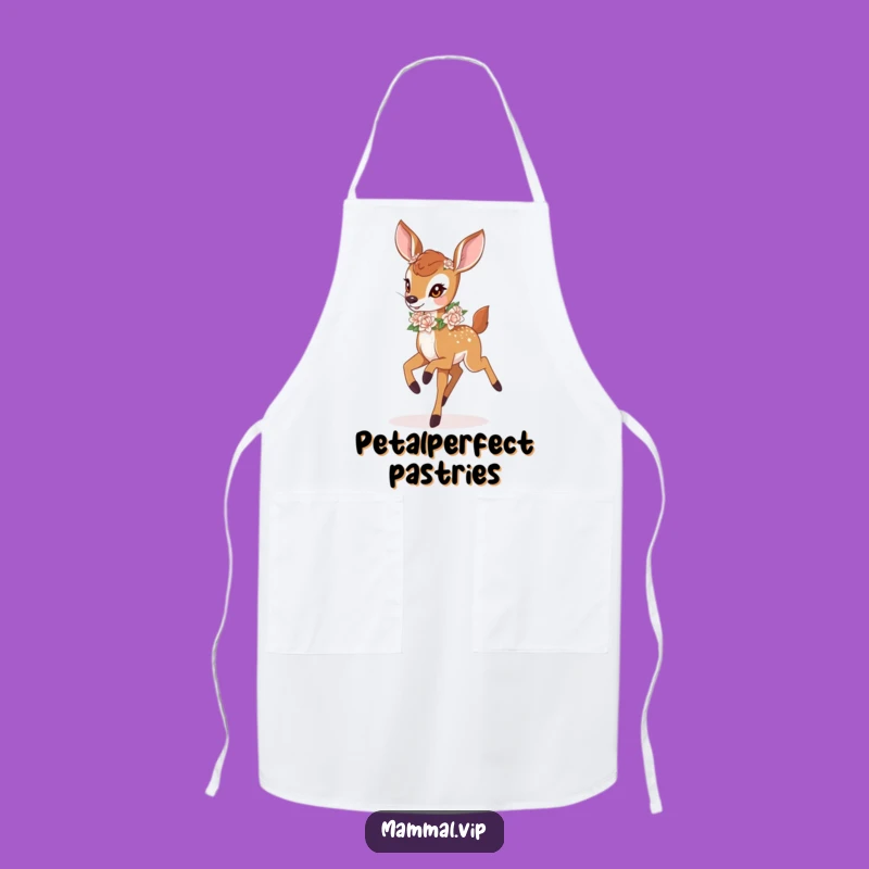 Funny Deer Fawn Kitchen Apron - Whimsical Baking and Cooking Gift