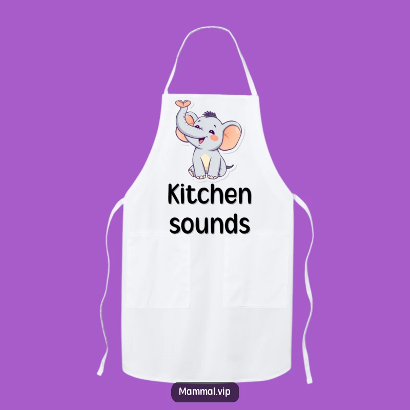 Funny Elephant Trumpet Apron: Cook with Joyful Blasts!