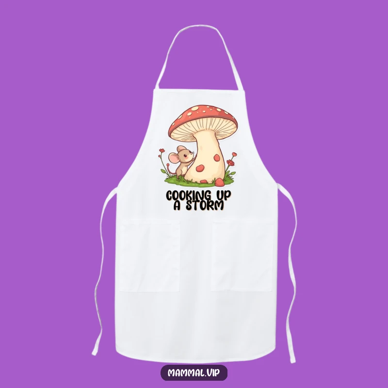 Funny Mouse Apron: Whimsical Kitchen Wear for Tiny Explorers