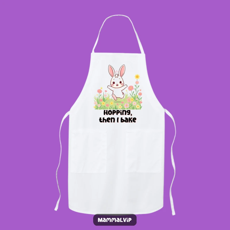 Funny Rabbit Apron: Bouncy Flower Hopper, Practical Funny Gift