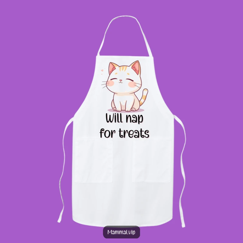 Funny Serene Cat Apron - Peaceful Breeze Kitchen Accessory