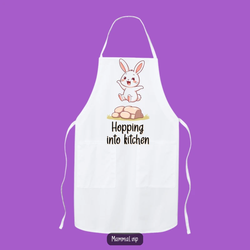 Funny Bouncing Rabbit Apron: Hilarious & Practical Gift for a Playful Cook