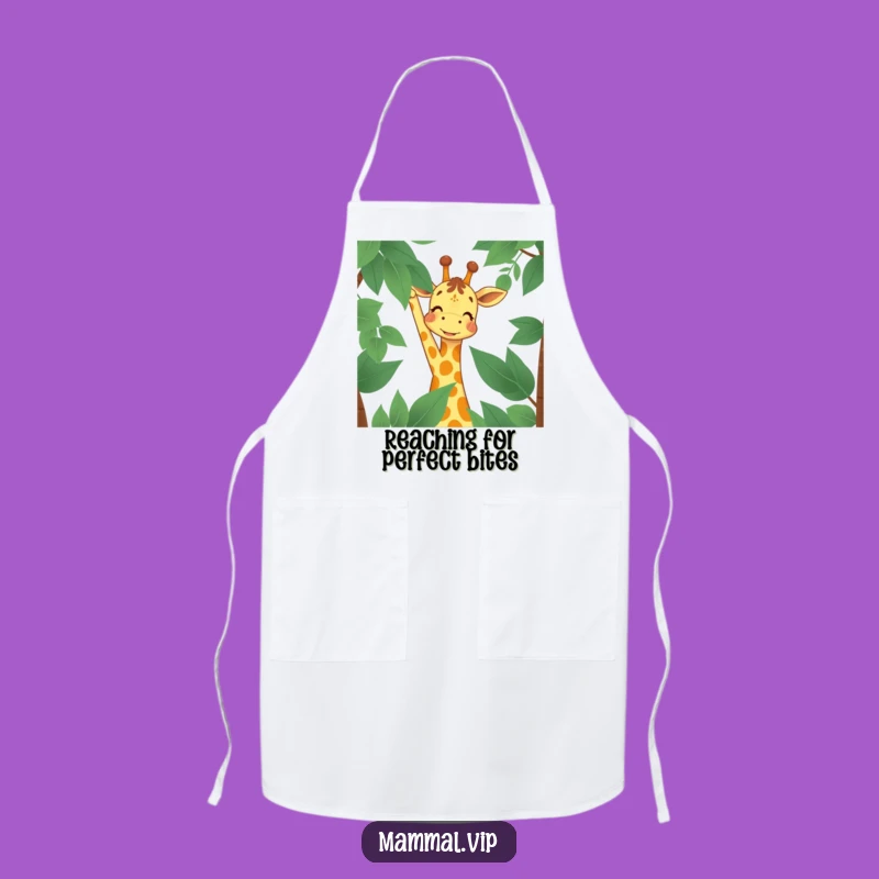 Funny Giraffe Apron: Joyful Reach Character for an Ambitious, Cheerful Kitchen