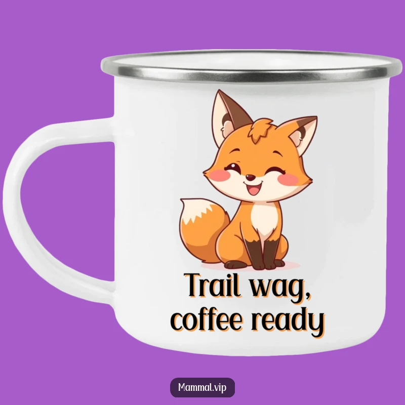 Funny Fox Camping Mug: Playful and Durable for Outdoor Fun