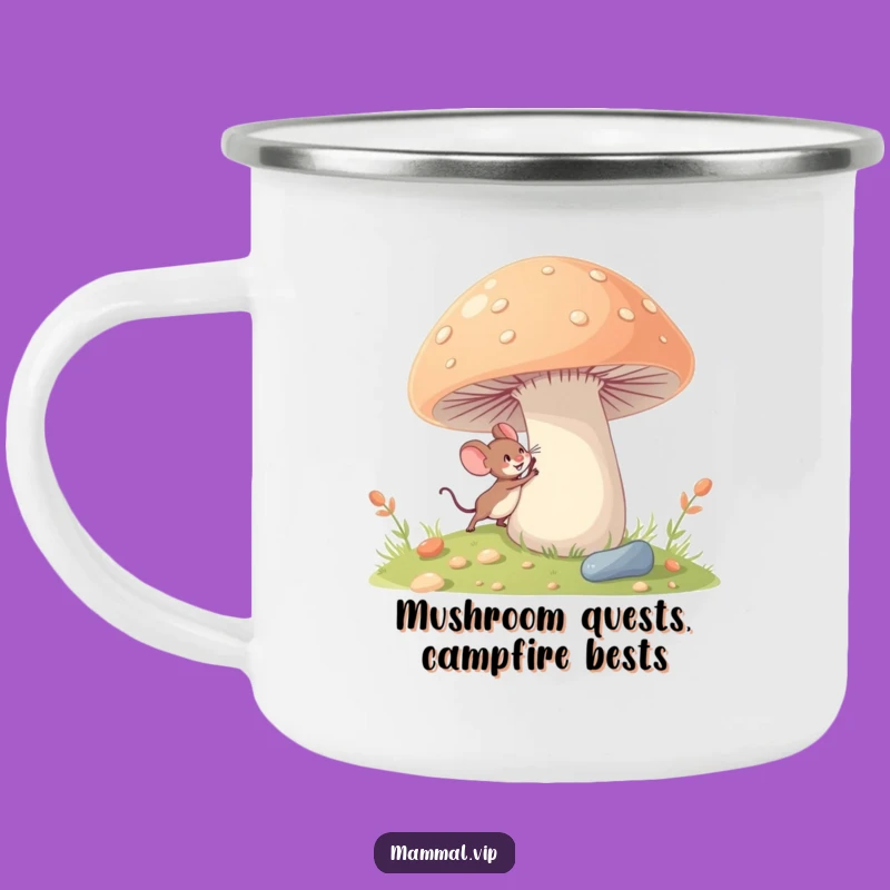 Funny Mouse Camping Mug: Tiny Explorer, Outdoor Adventure Funny Gift