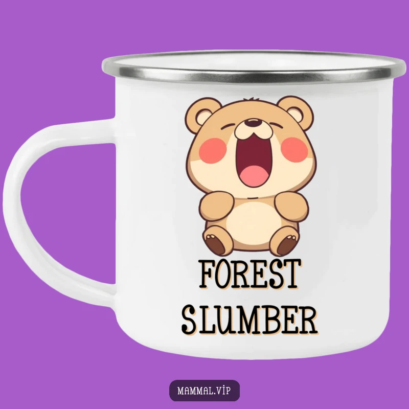 Funny Yawning Bear Camping Mug - Hilarious Sleepy Outdoor Cup Gift