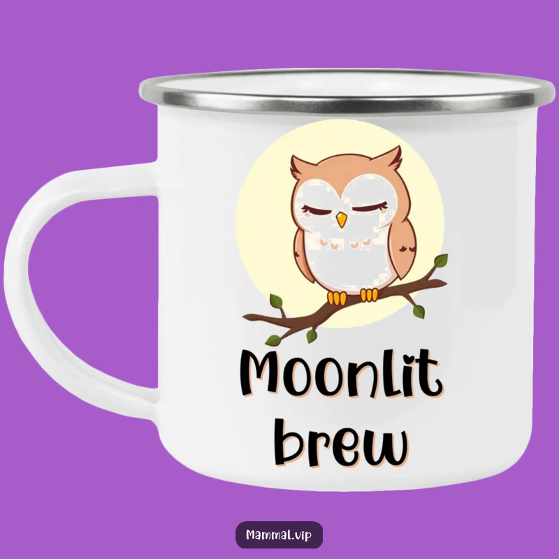 Funny Winking Owl Camping Mug: Sly Nighttime Humor, Perfect Campfire Gift