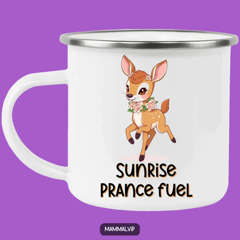 Funny Deer Fawn Forest Camping Mug - Whimsical Outdoor Comfort Gift