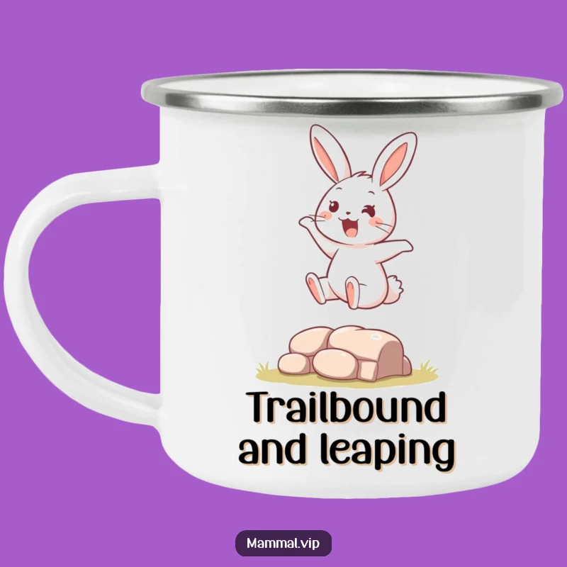 Funny Bouncing Rabbit Camping Mug: Durable & Hilarious Gift for Outdoor Fun