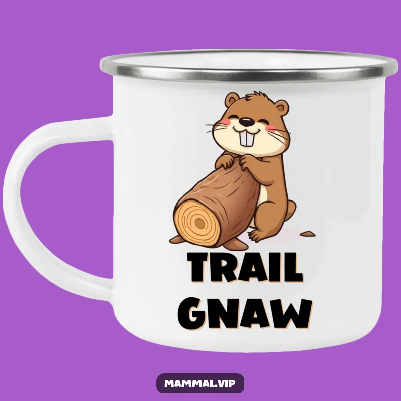 Funny Beaver Camping Mug: Durable and Hilarious Cartoon Drinkware Gift