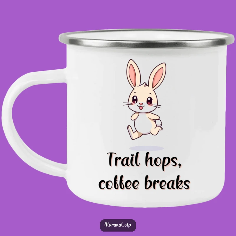 Funny Bunny Camping Mug: Energetic and Durable for Outdoor Fun