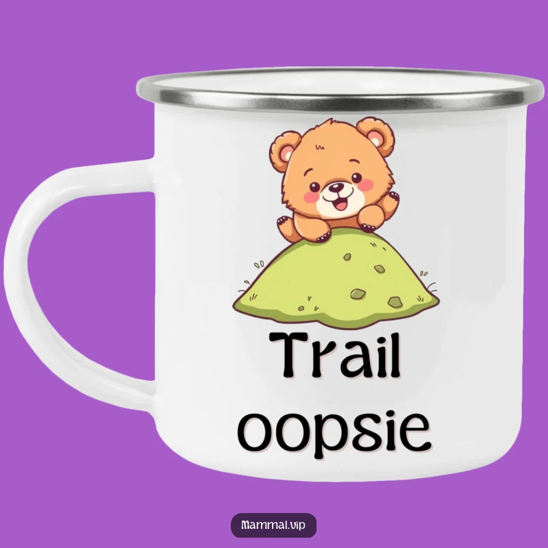 Funny Bear Cub Camping Mug: Hilarious Outdoor Companion for Adventurous Souls