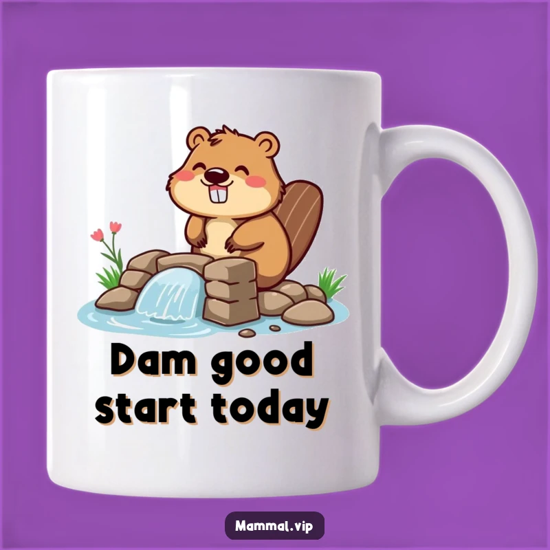 Funny Beaver Dam Builder Mug - The Perfect Gift for Enthusiastic Builders!