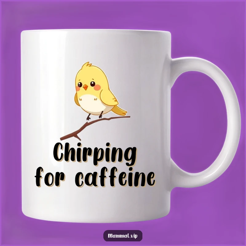 Funny Bird Branch Mug - Hilarious Chirpy Optimist Gift for Bird Lovers