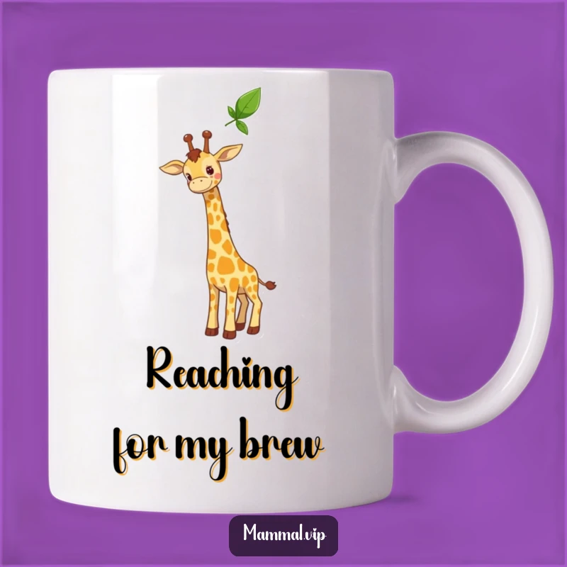 Funny Curious Giraffe Mug - Reach for Laughs, High and Low!