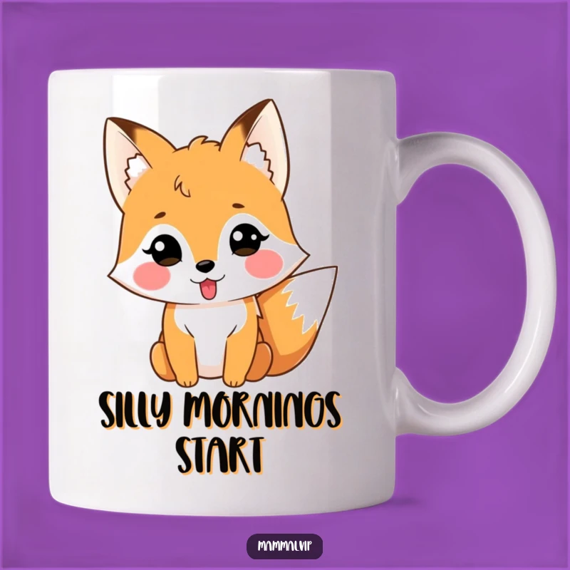 Funny Fox Tongue Mug: Playful Humor, Perfect Silly Gift