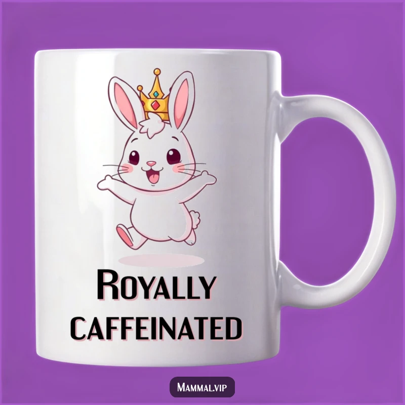 Funny Rabbit King Mug: Hilarious Royal Hop for Enthusiastic Gift Givers