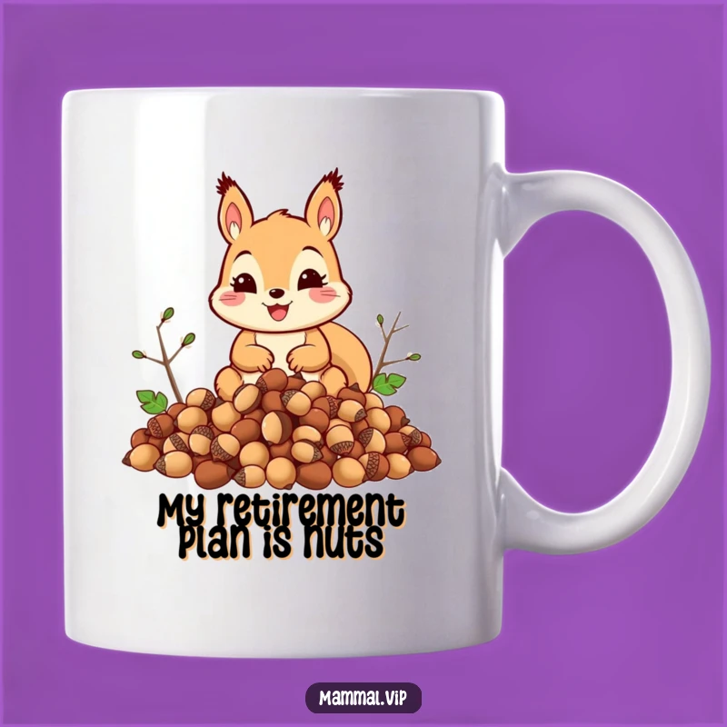 Funny Squirrel Acorn Hoarder Mug: Hilarious Woodland Creature Gift for Nutty Friends