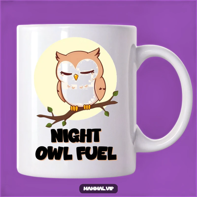 Funny Winking Owl Mug: Sly Nighttime Humor, Perfect Whimsical Gift for Owl Lovers
