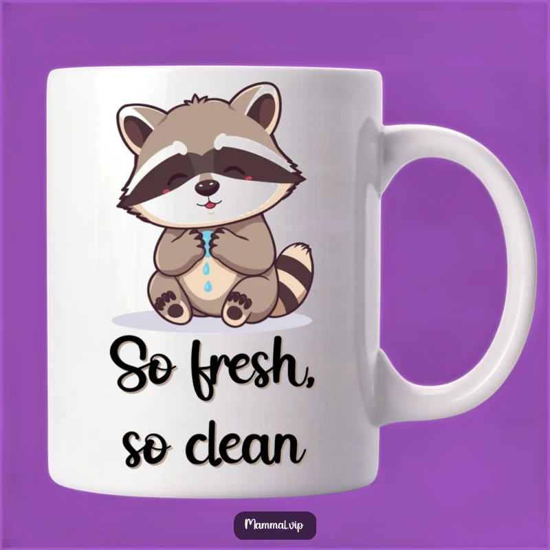 Funny Raccoon Washing Paws Mug: A Hilarious Gift for Cleanliness Enthusiasts