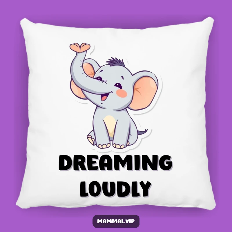 Funny Elephant Trumpet Pillow: Cozy Comfort & Joyful Dreams!
