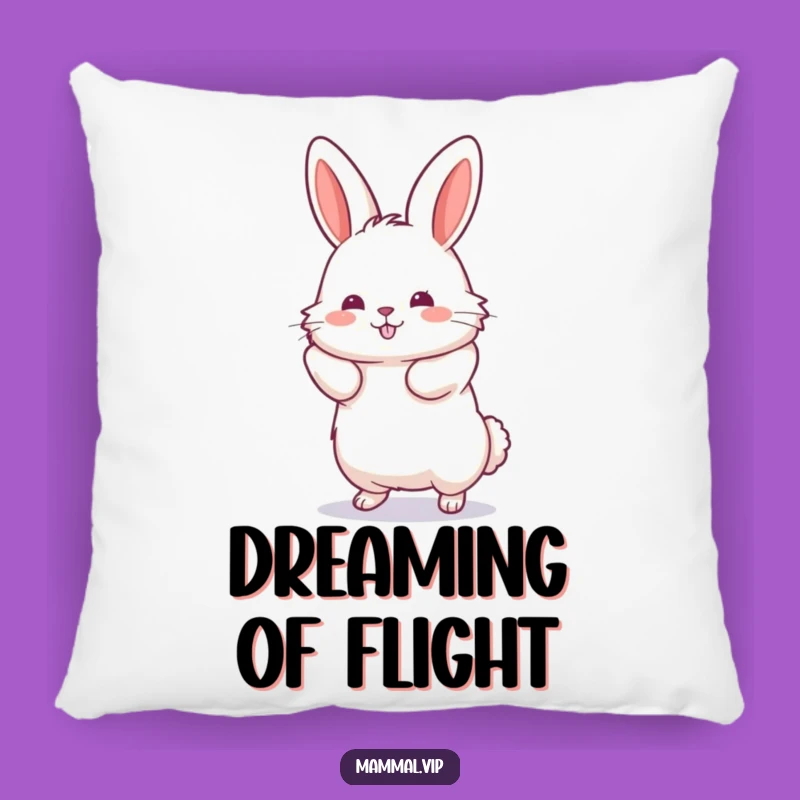 Funny Jumping Rabbit Pillow: Cozy Humorous Gift for Energetic Comfort