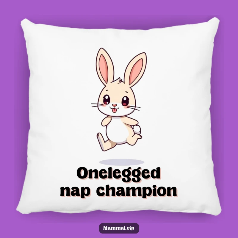 Funny Bunny Pillow: Soft and Energetic Animal Companion