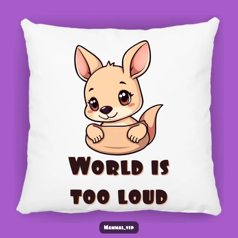 Funny Curious Kangaroo Pillow: Cozy Pouch Peek, Comfy and Hilarious Home Decor