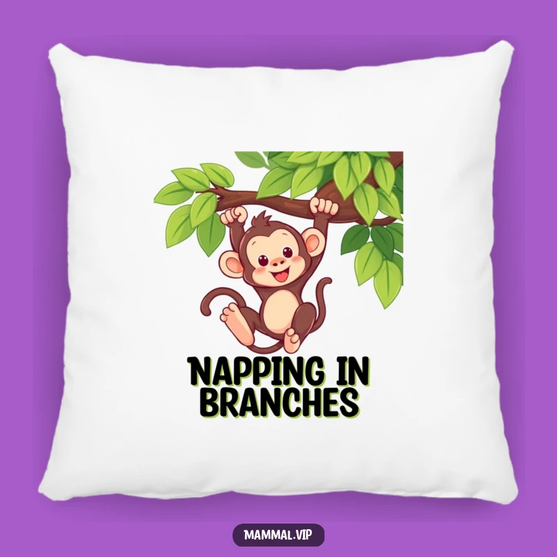 Funny Monkey Swing Pillow: Cozy Comfort & Playful Dreams!