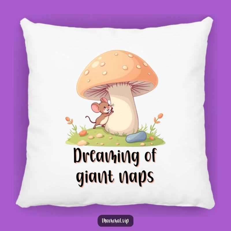 Funny Mouse Pillow: Soft Tiny Explorer, Cozy Funny Gift