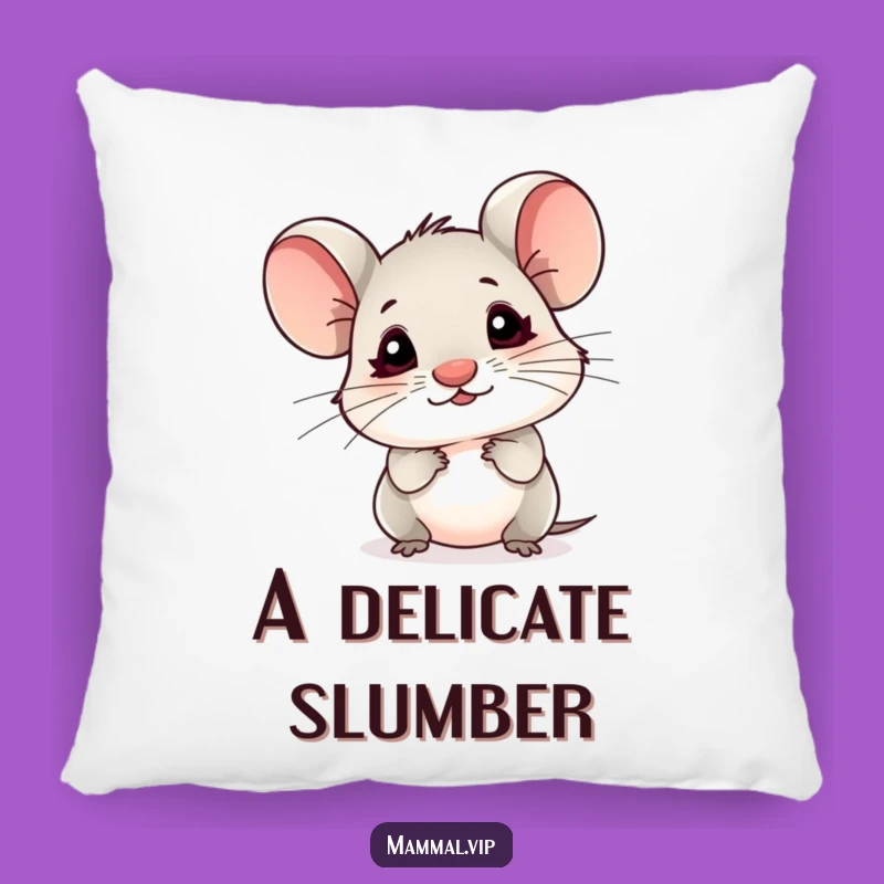Funny Mouse Pillow: Tiny Nose Sniffing Air, Cozy Cute Gift!