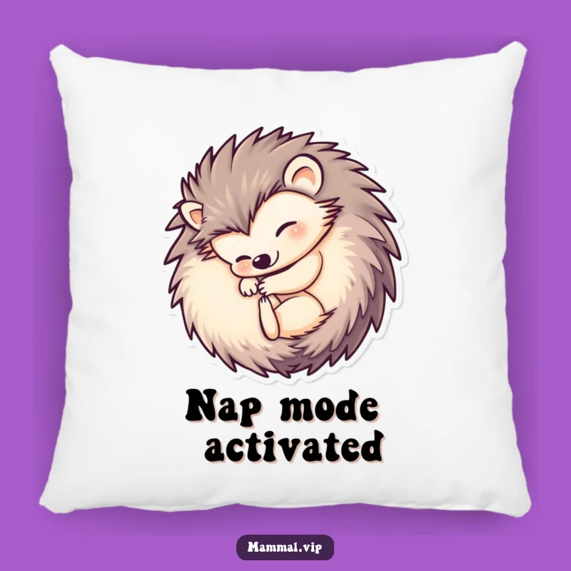 Funny Hedgehog Ball Pillow: Cuddly Comfort with a Comedic Curl