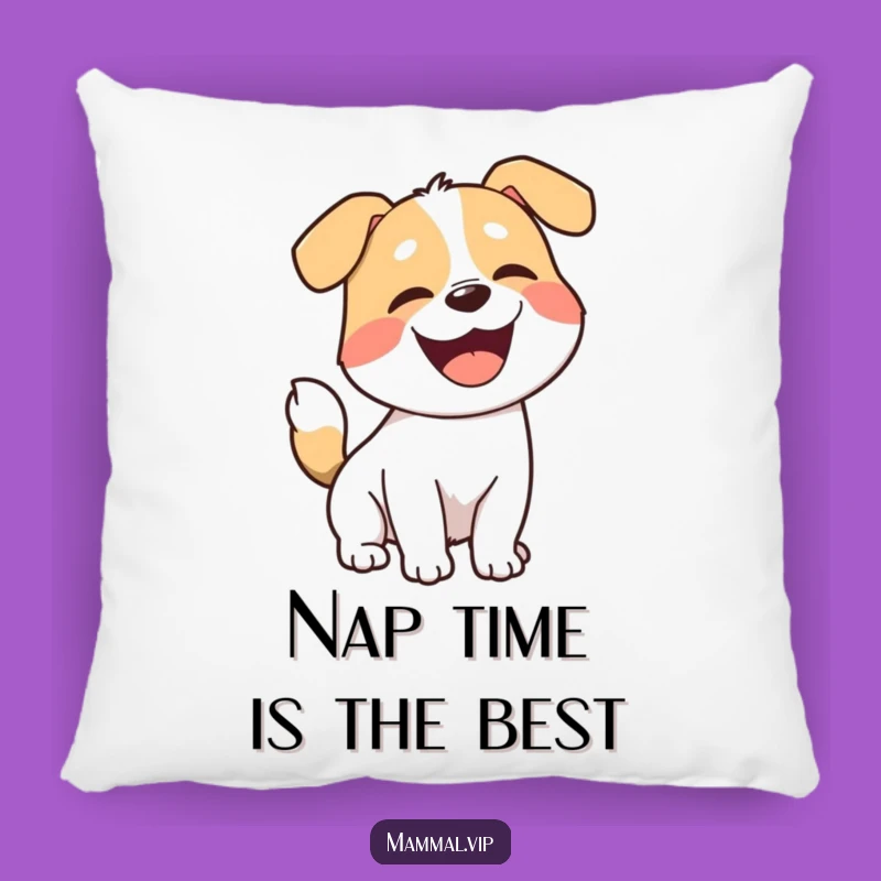 Funny Joyful Dog Pillow - Cuddly Barking Character Cushion