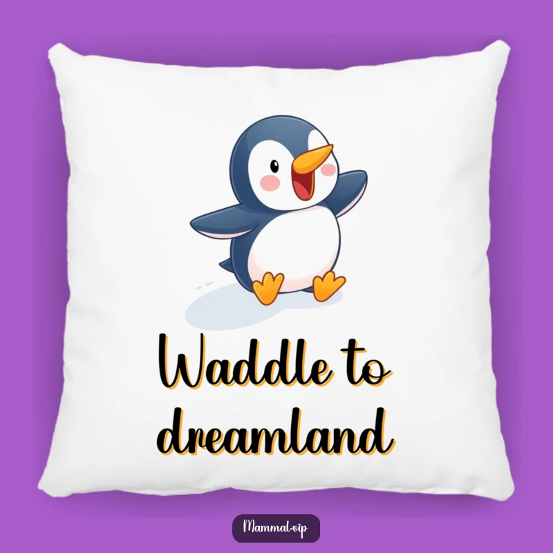 Funny Penguin Slope Pillow - Cozy Comfort and Hilarious Gift!