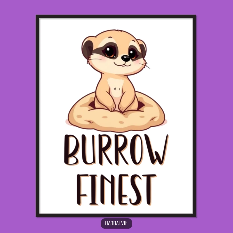 Funny Meerkat Burrow Digital Art - Instant Curious Decor