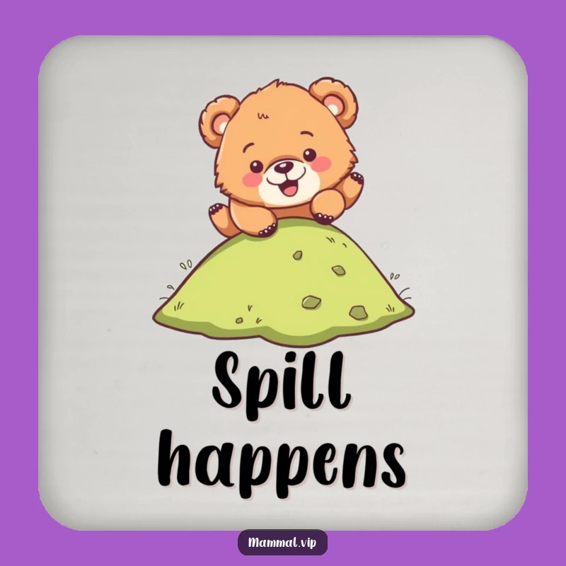 Funny Bear Cub Coaster: Hilarious Protection for Your Surfaces