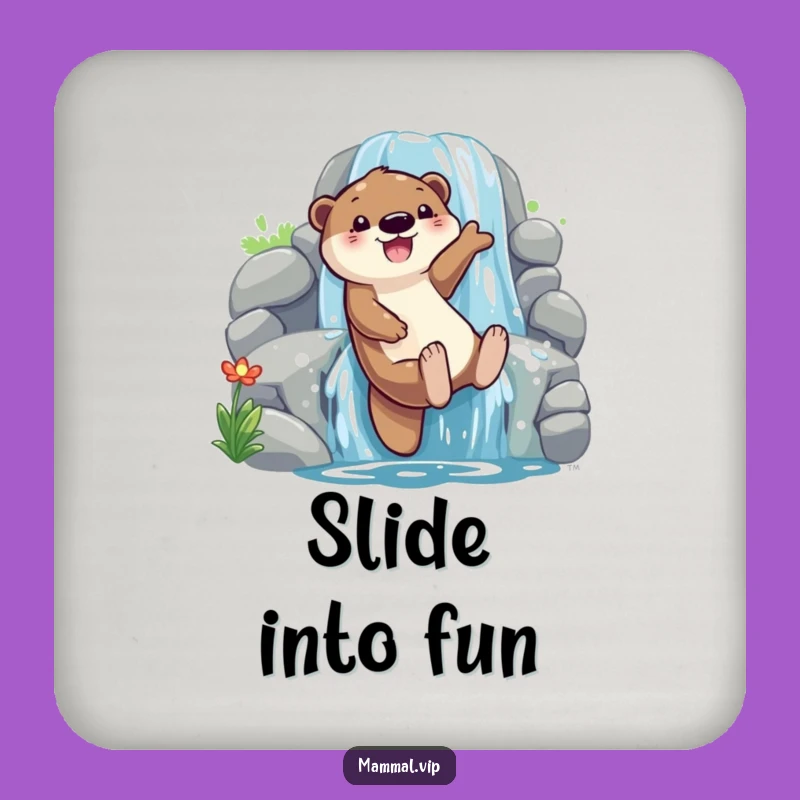 Funny Otter Waterfall Slide Coaster: Protect with Play