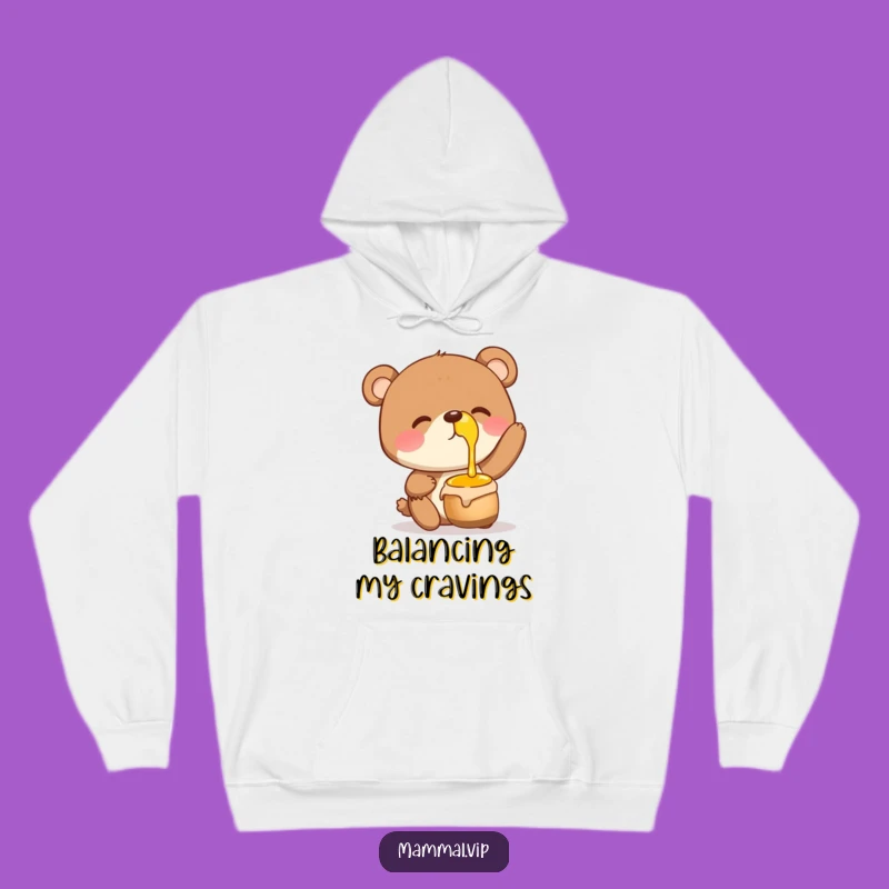 Funny Bear Honey Pot Hoodie: Cozy Yogi Sweatshirt, Best Funny Gift
