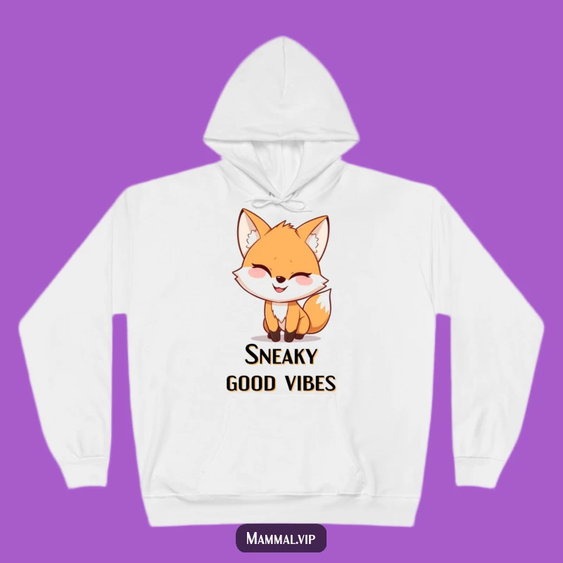 Funny Fox Sneaking Hoodie: Cozy Mischief Sweatshirt, Best Funny Gift