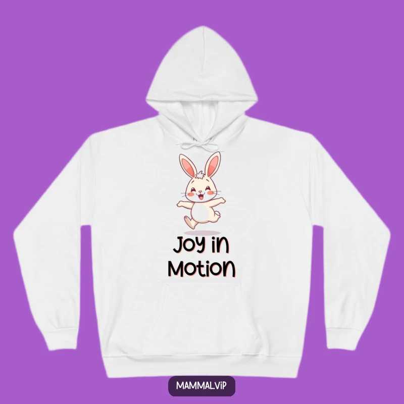 Funny Rabbit Hop Hoodie: Cozy Joyful Comfort, Perfect Cheerful Gift
