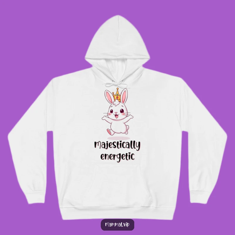 Funny Rabbit King Hoodie: Cozy Comfort for Your Enthusiastic Adventures