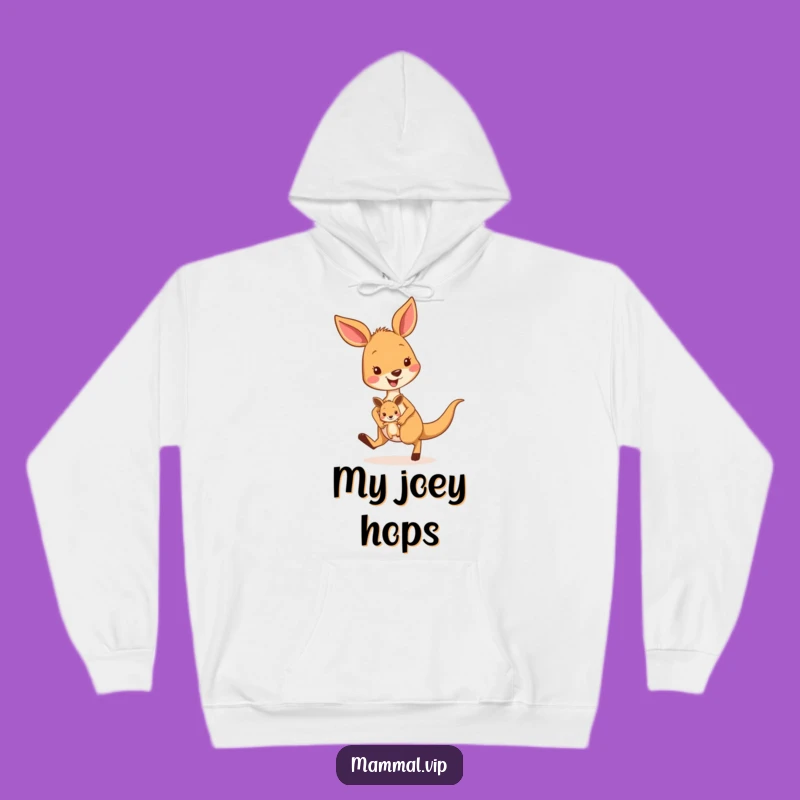 Funny Kangaroo Hopping Hoodie - Cozy Comfort and Hilarious Gift!