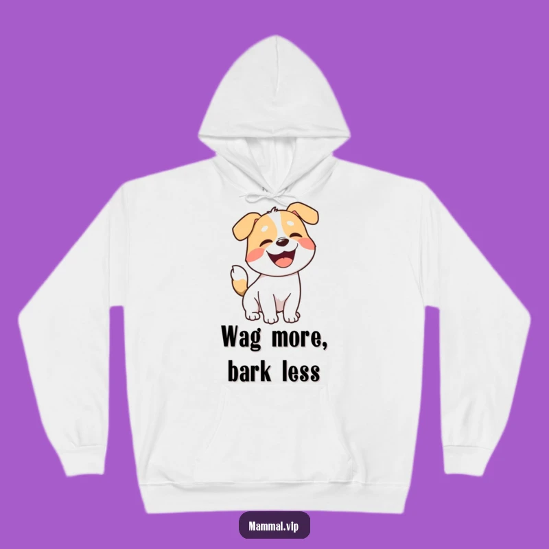 Funny Joyful Dog Hoodie - Cozy Barking Character Sweatshirt