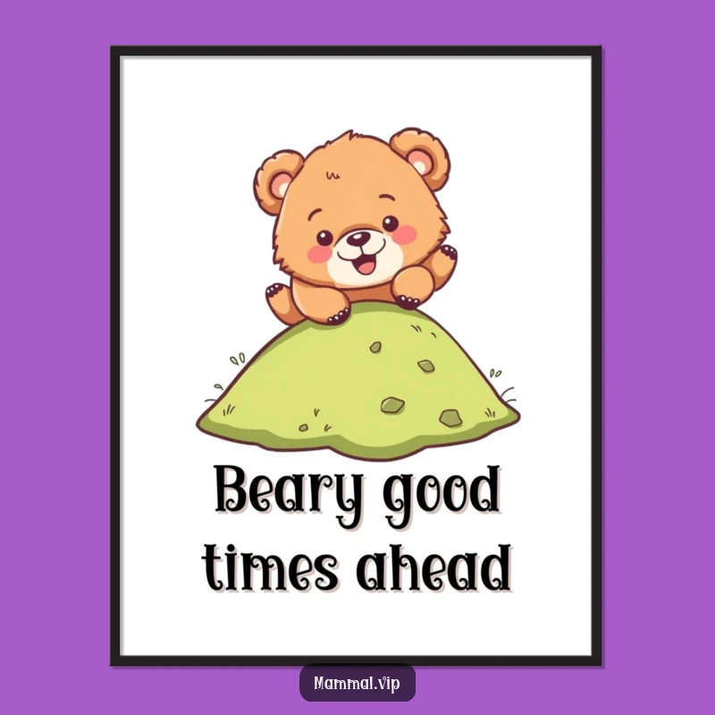 Funny Free Printable Bear Cub Wall Art: Cute Downloadable Art for Kids Room Decor