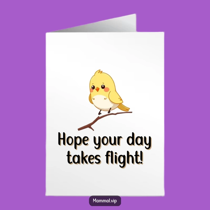 Free Printable Birthday Card: Chirpy Bird Balance - LOL Downloadable Gift