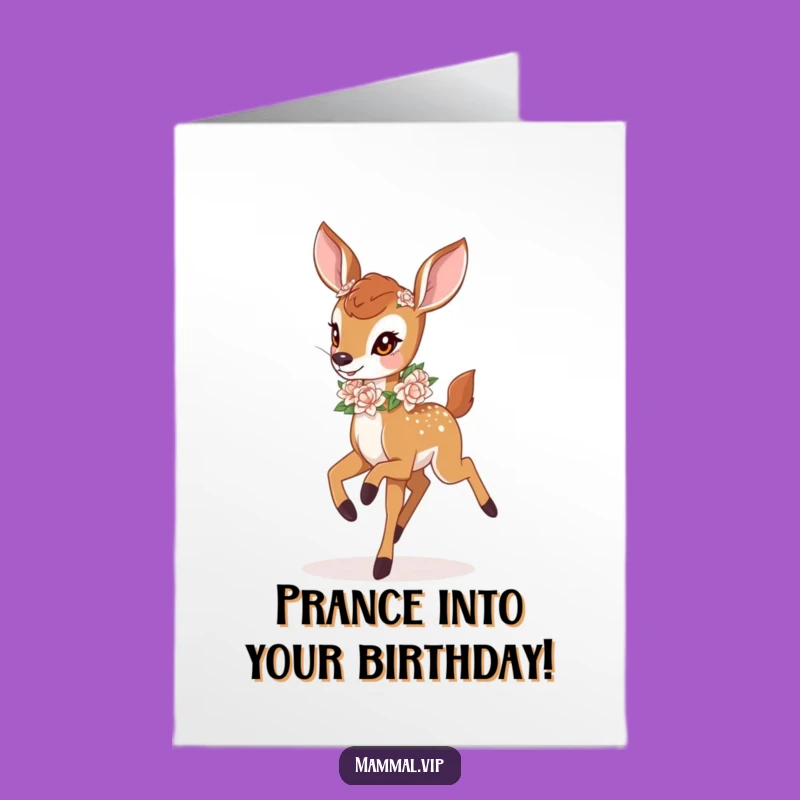 Free Printable Fawn Birthday Card: Joyful Downloadable Gift for Spring Birthdays!