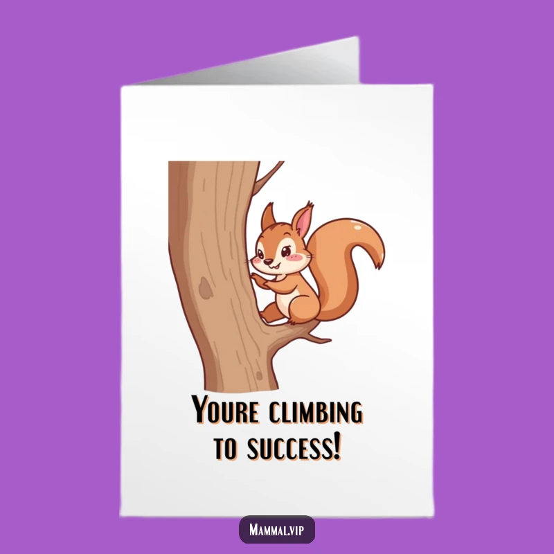 Free Printable Squirrel Congrats Card - Acorn-s of Success Downloadable Gift!