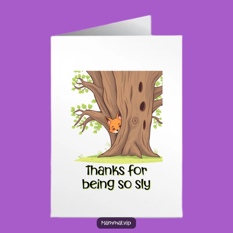 Free Printable Fox Thank You Card: Cute and Funny Downloadable Appreciation